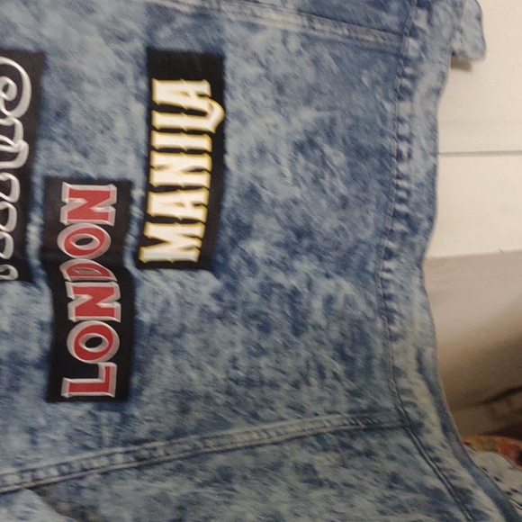 NWOT Mens sz xl Stone Washed Graphic Denim jacket - Picture 7 of 8